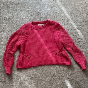 LOFT Fuchsia Knit Sweater